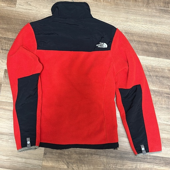 Red/Black The North Face Zip Up Fleece Jacket - Picture 2 of 3